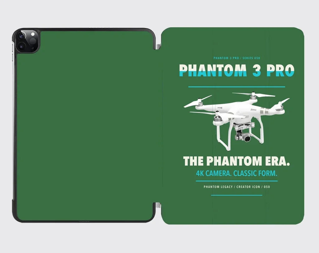 DJI Phantom 3 Professional design on green ipad tablet case