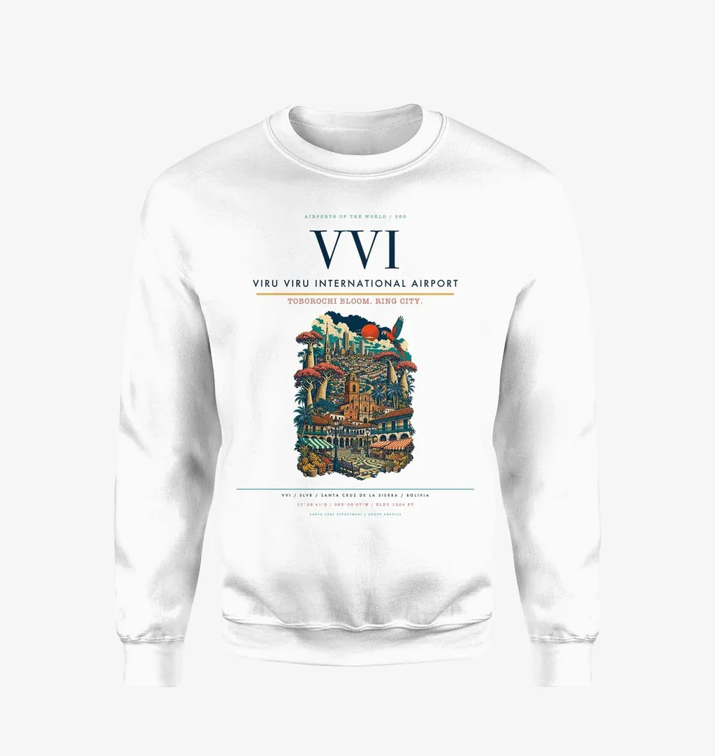 Viru Viru International Airport VVI Sweatshirt - White