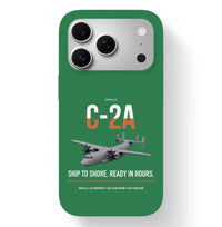 Thumbnail for C-2A Greyhound design on green magsafe iphone case, for iPhone 17 Pro