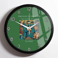 Thumbnail for VINTAGE G4235 - The Pony In The Hold - Designed Wall Clocks design on green framed