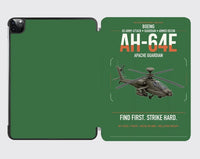 Thumbnail for Boeing AH-64E Apache Guardian design on green ipad tablet case