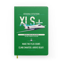 Thumbnail for Cessna Citation XLSPlus design on green notebook