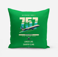 Thumbnail for Boeing 757-300 design on green pillow
