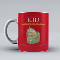 Thumbnail for Kristianstad Airport (KID) airport code design on red ceramic mug