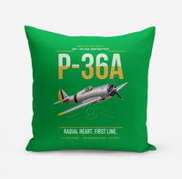 Thumbnail for P-36A Hawk design on green pillow