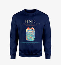 Thumbnail for Tokyo Haneda Airport HND Sweatshirt - Navy Blue
