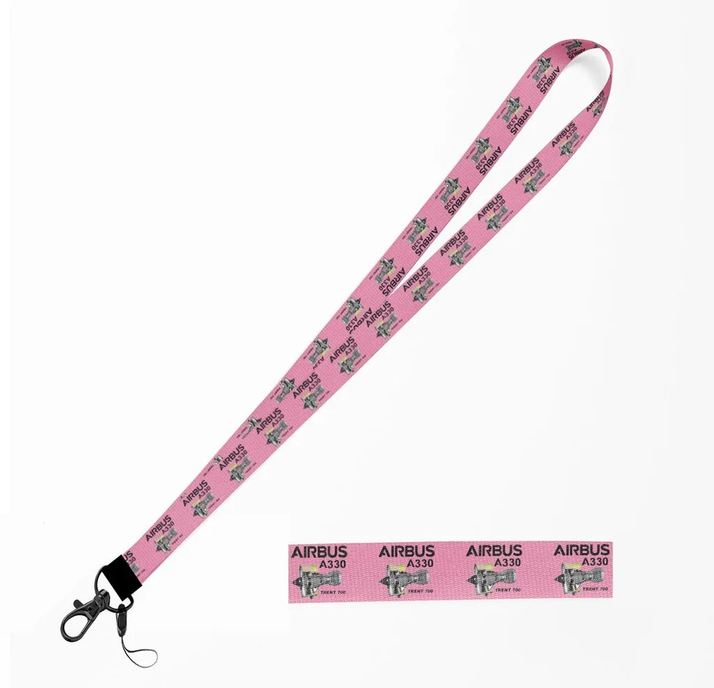 Airbus A330 & Trent 700 Engine lanyard - pink