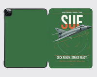 Thumbnail for Dassault Super Étendard design on green ipad tablet case