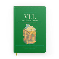 Thumbnail for Valladolid Airport (VLL) design on green notebook