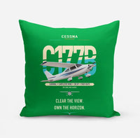 Thumbnail for Cessna 177B Cardinal design on green pillow