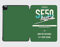 Thumbnail for Cirrus Vision Jet G2+ design on green ipad tablet case