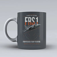 Thumbnail for British Aerospace Sea Harrier FRS.1 design on gray ceramic mug, double-side print