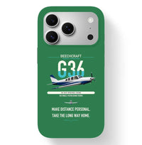 Thumbnail for Beechcraft Bonanza G36 design on green magsafe iphone case, for iPhone 17 Pro