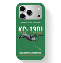 Thumbnail for KC-130J SUPER HERCULES design on green magsafe iphone case, for iPhone 17 Pro