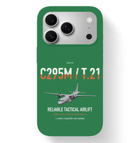 Thumbnail for Airbus C295M T.21 design on green magsafe iphone case, for iPhone 17 Pro