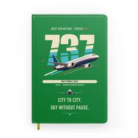 Thumbnail for Boeing 737 MAX 8 design on green notebook