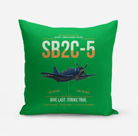 Thumbnail for SB2C-5 Helldiver design on green pillow