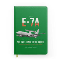 Thumbnail for E-7A Wedgetail design on green notebook