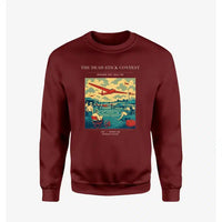 Thumbnail for VINTAGE G4257 - The Dead Stick Contest - Designed Sweatshirts design on winered