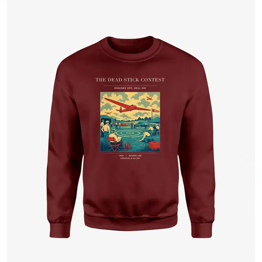 VINTAGE G4257 - The Dead Stick Contest - Designed Sweatshirts design on winered