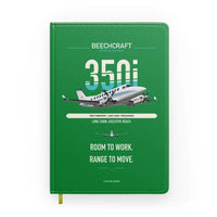Thumbnail for Beechcraft King Air 350i design on green notebook
