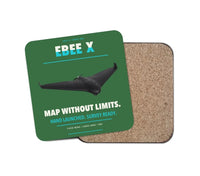 Thumbnail for AgEagle eBee X design on green 1 piece coaster