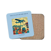 Thumbnail for The Flour Bomb Drop - Designed Coasters design on light blue 1-piece