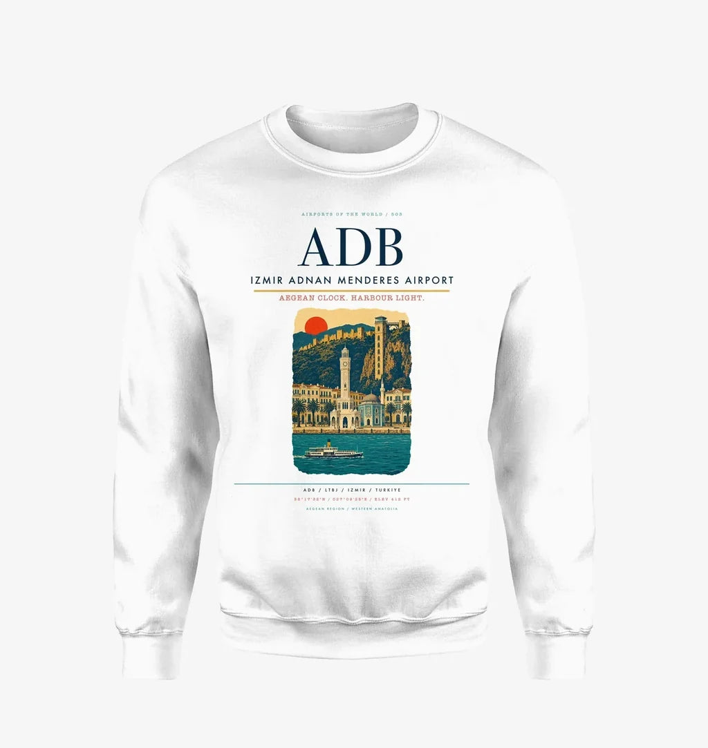 Izmir Adnan Menderes Airport ADB Sweatshirt - White