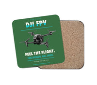 Thumbnail for DJI FPV design on green 1 piece coaster