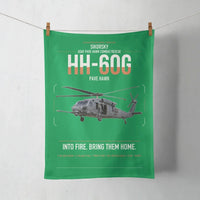 Thumbnail for Sikorsky HH-60G Pave Hawk design on green towel