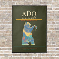 Thumbnail for Kodiak Airport ADQ - Canvas Framed - Green Army