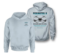 Thumbnail for Skyfront Perimeter 8 design on light blue hoodie