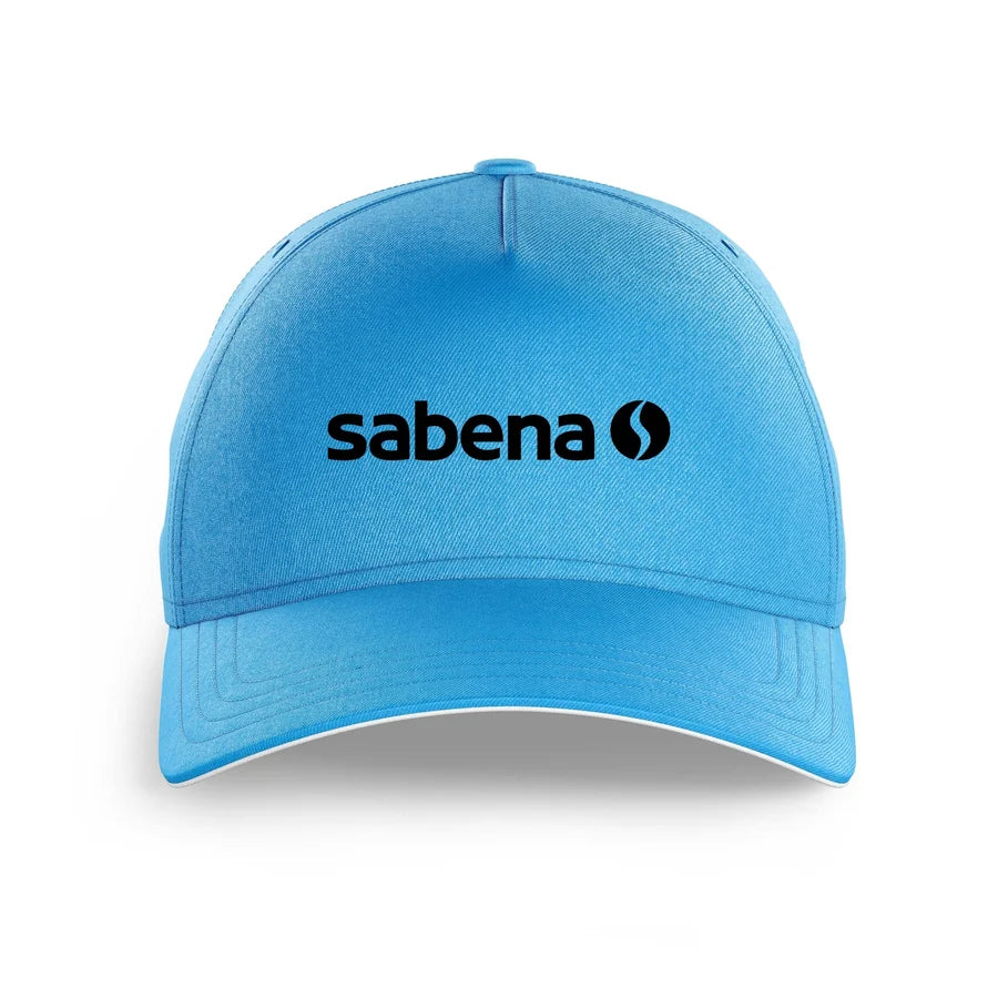 Sabena logo printed on light blue cap