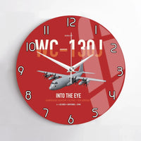 Thumbnail for WC-130J Hurricane Hunter design on red no frame wall clock