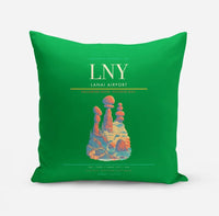 Thumbnail for Lanai Airport (LNY) design on green pillow