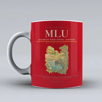 Thumbnail for Monroe Regional Airport (MLU) airport code design on red ceramic mug
