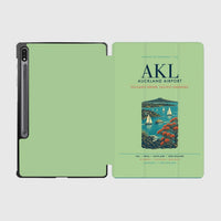 Thumbnail for Auckland Airport (AKL) design on light green samsung tablet tablet case