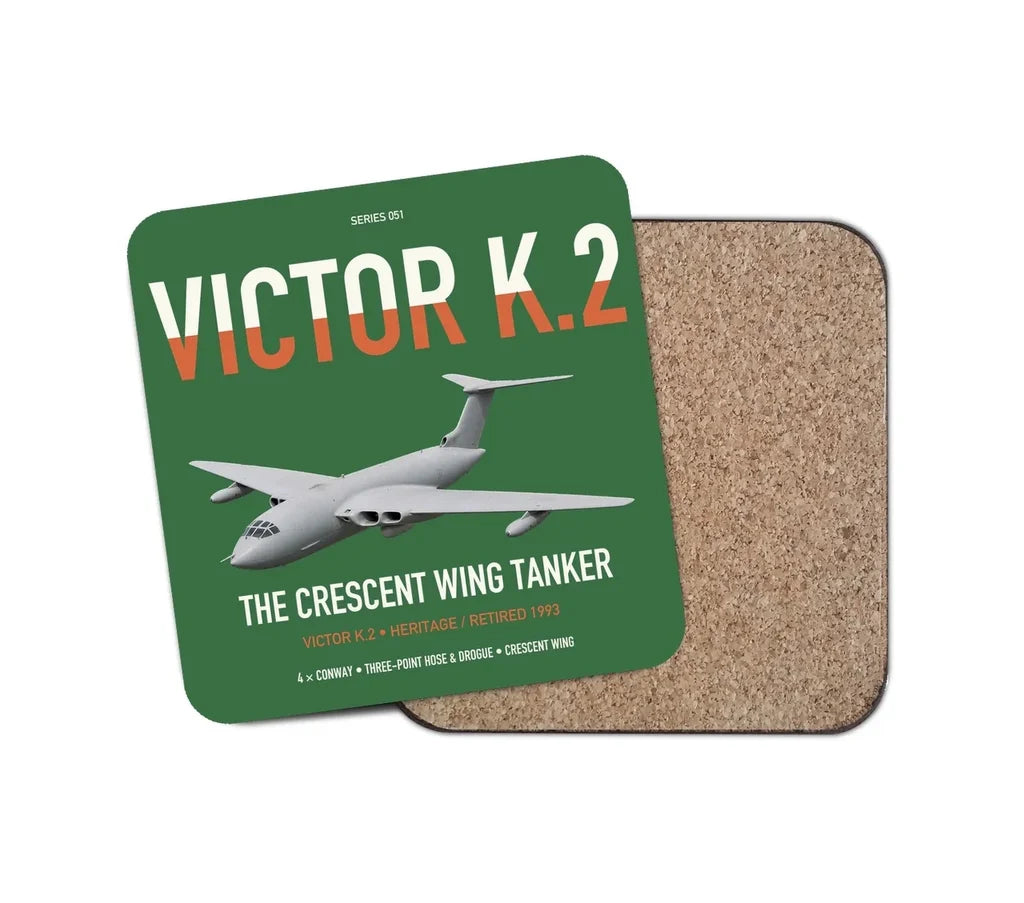 Handley Page Victor K.2 design on green 1 piece coaster