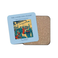Thumbnail for The Connecting Flight - Designed Coasters design on light blue 1-piece