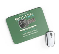 Thumbnail for RB211-535E4 design on green rectangle mouse pad