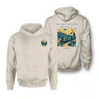 Thumbnail for VINTAGE G4527 - The Spare Parts Train - Double-Side Hoodie design on khaki double side