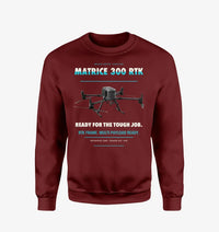 Thumbnail for DJI Matrice 300 RTK design on wine red sweatshirt