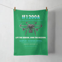 Thumbnail for Inspired Flight IF1200A design on green towel