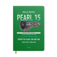 Thumbnail for PEARL 15 design on green notebook