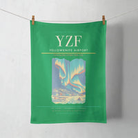 Thumbnail for Yellowknife Airport (YZF) design on green towel
