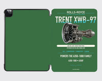 Thumbnail for TRENT XWB-97 design on green ipad tablet case