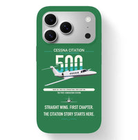 Thumbnail for Cessna Citation 500 - Citation I design on green magsafe iphone case, for iPhone 17 Pro