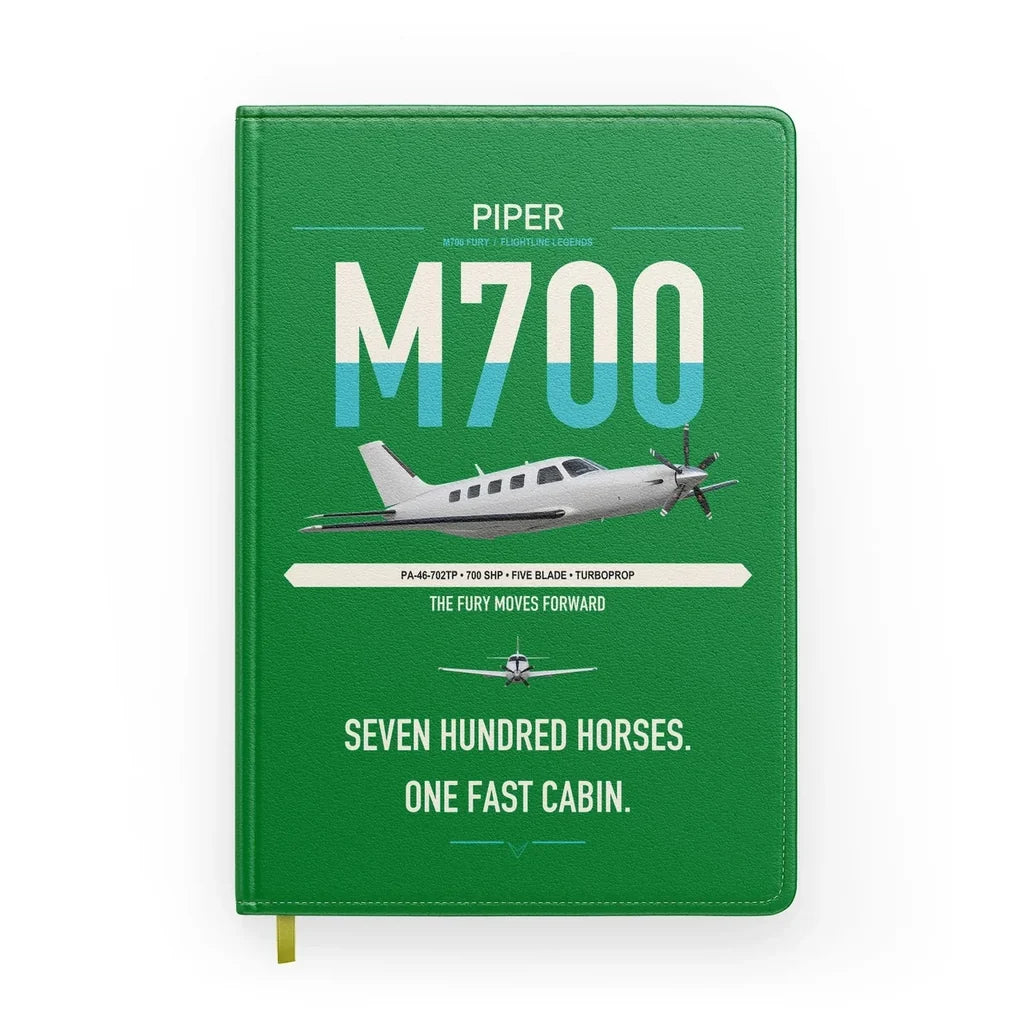 Piper M700 Fury design on green notebook