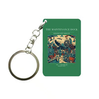 Thumbnail for VINTAGE G4094 - The Maintenance Dock - Designed Key Chain design on green