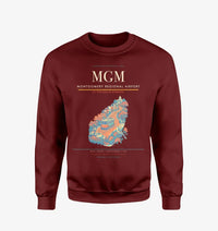 Thumbnail for Montgomery Regional Airport (MGM) design on wine red sweatshirt